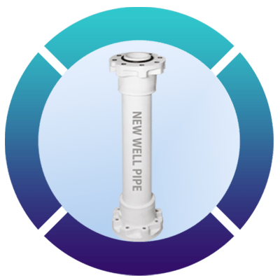 لوله پلیمری داخل چاه نیوول(new well)